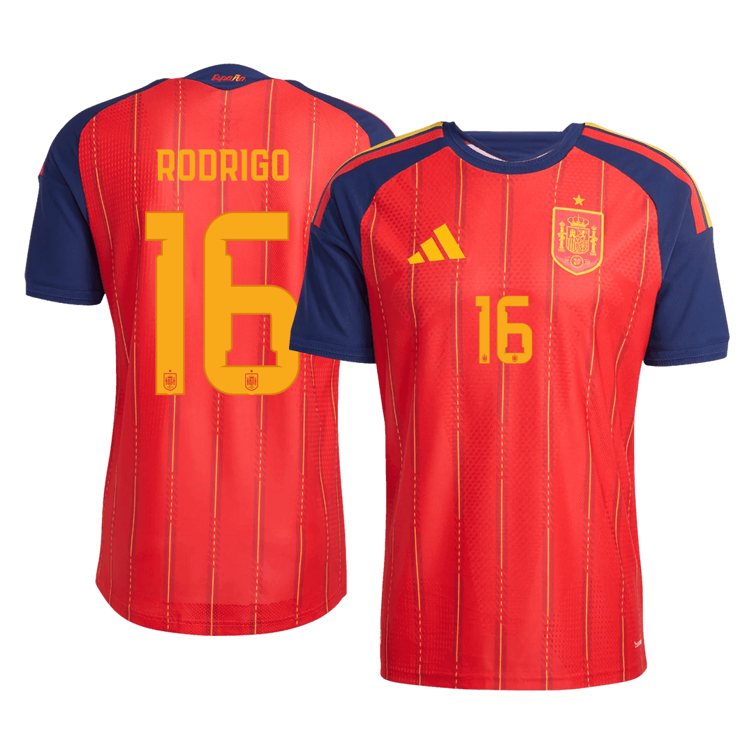 RODRIGO #16 Spain Home Player Version Jersey World Cup 2026