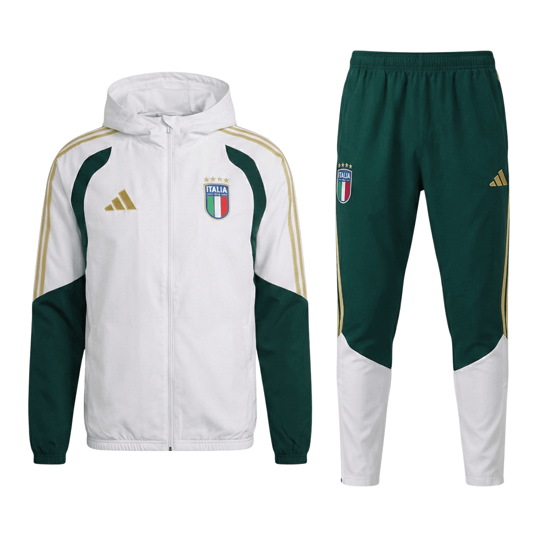 Italy Hoodie Training Tracksuit Kit(Top+Pants) 2026 White