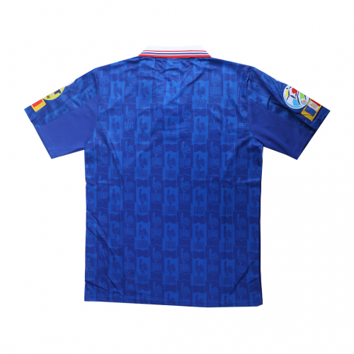 Retro Jersey Zidane #10 France Home Euro Cup 1996