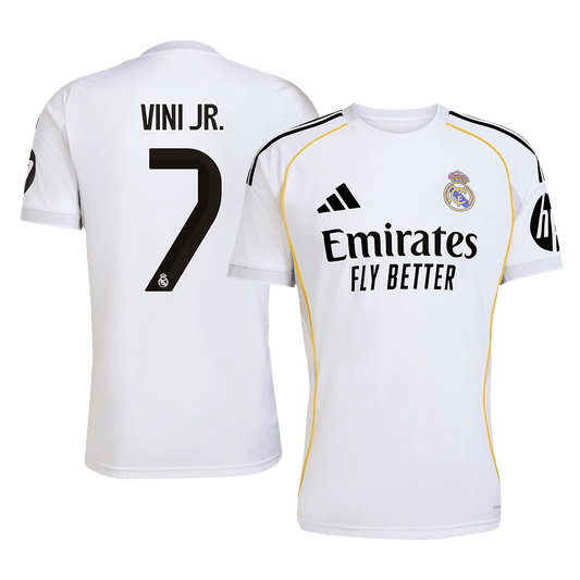 VINI JR. #7 Real Madrid Soccer Jersey Home Custom Shirt 2025/26