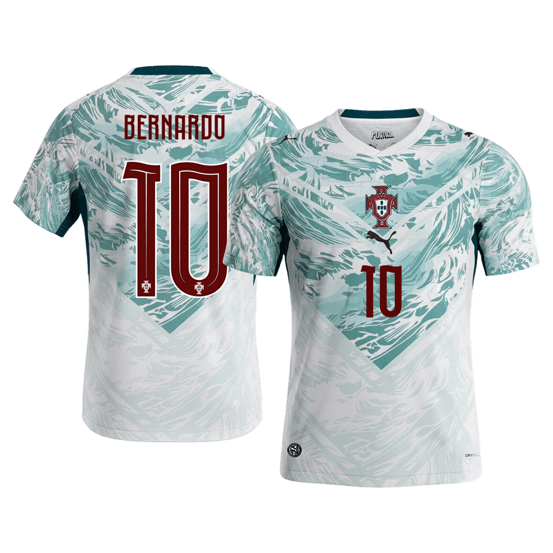 BERNARDO #10 Portugal Away Soccer Jersey World Cup 2026