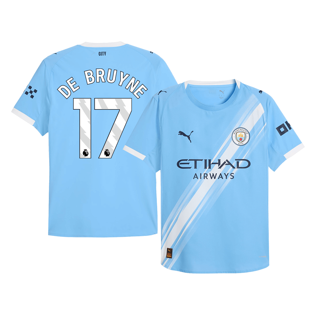 DE BRUYNE #17 Manchester City Home Player Version Jersey 2025/26