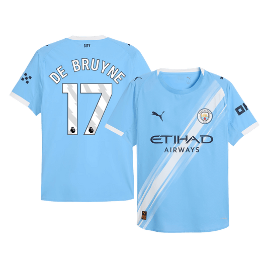 DE BRUYNE #17 Manchester City Home Player Version Jersey 2025/26