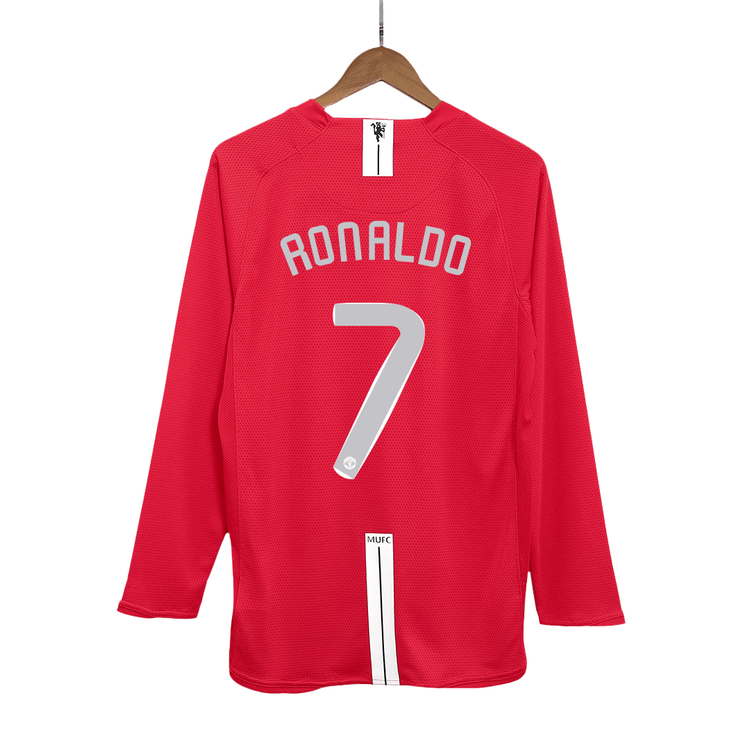 Manchester United RONALDO #7 Retro Jersey Home Soccer Shirt 2007/08 - UCL Final