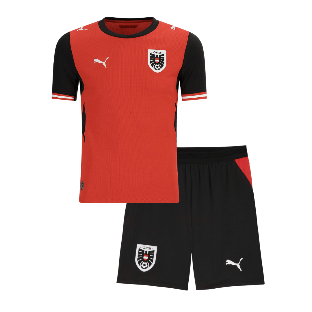 Austria Home Kids Soccer Jerseys Kit World Cup 2026