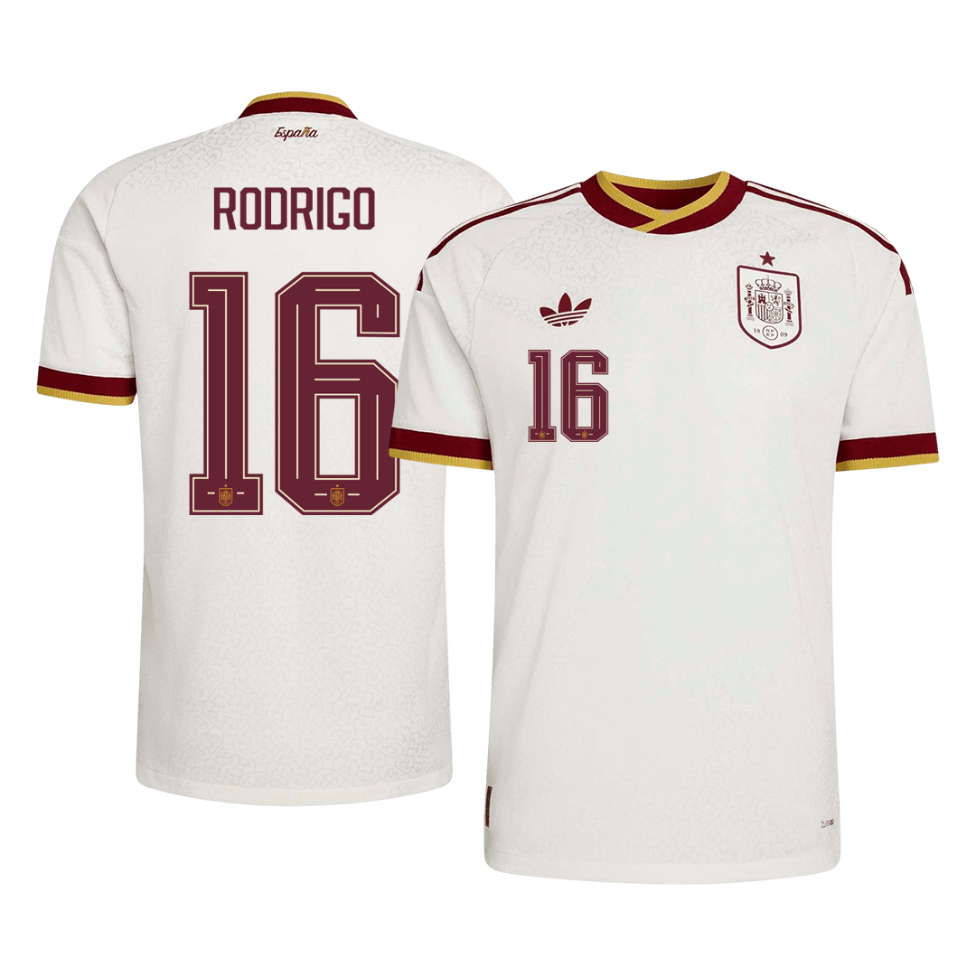 RODRIGO #16 Spain Away Player Version Jersey World Cup 2026