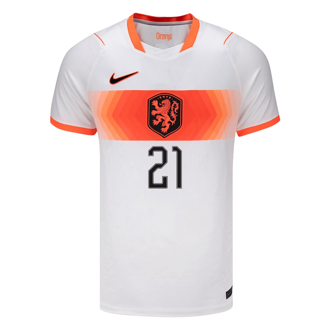 F.DE JONG #21 Netherlands Away Soccer Jersey World Cup 2026