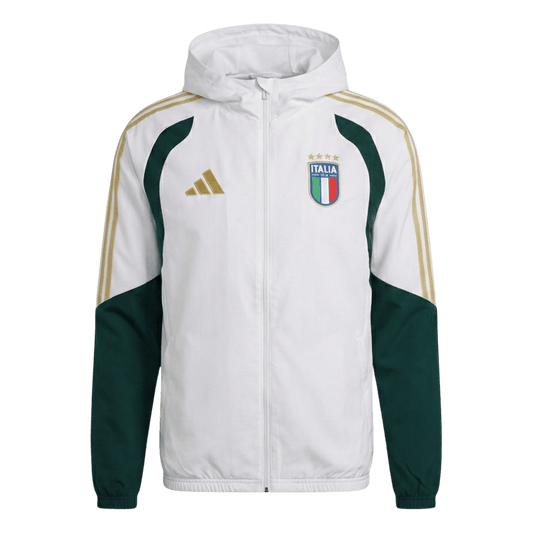 Italy Hoodie Training Tracksuit Jacket 2026 White