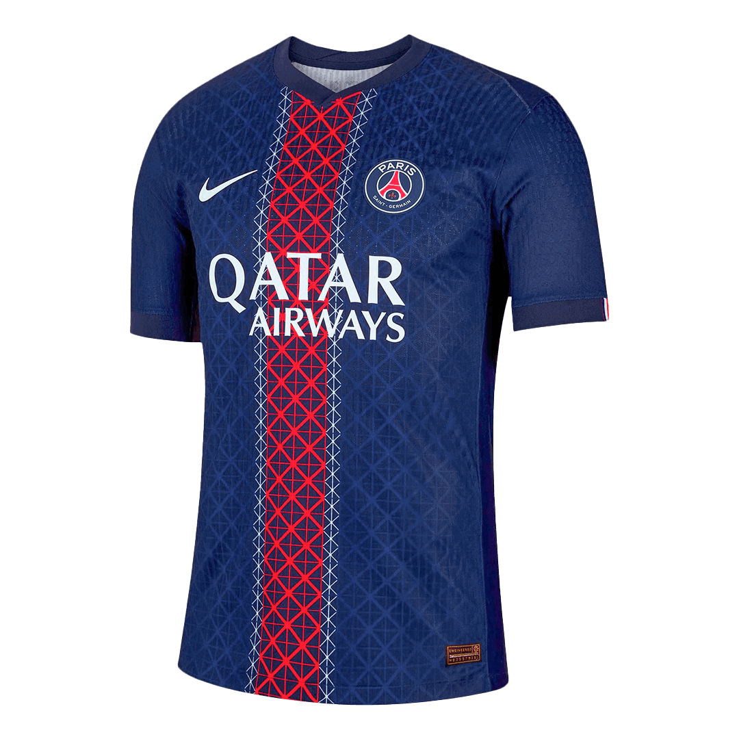 O.DEMBELE #10 PSG Home Authentic Soccer Jersey 2025/26
