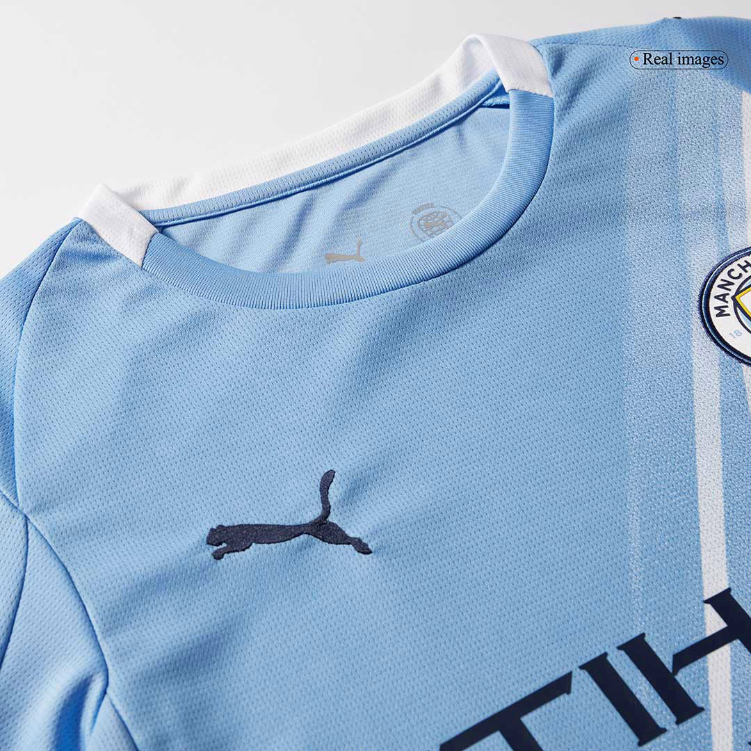RODRIGO #16 Manchester City Home Soccer Jersey 2025/26 Blue Jersey - Club World Cup