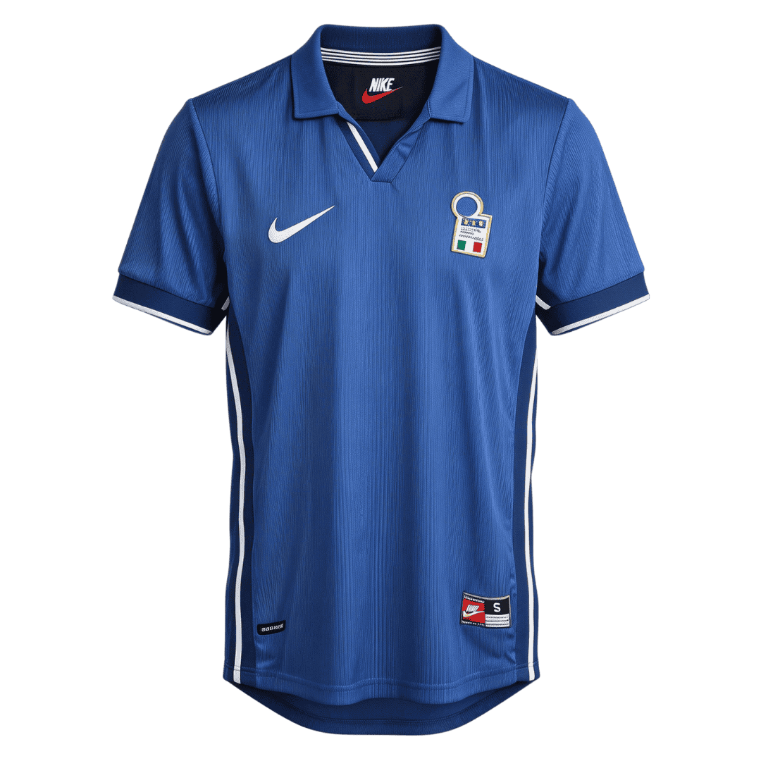 Retro Soccer Jersey Italy Home World Cup 1998