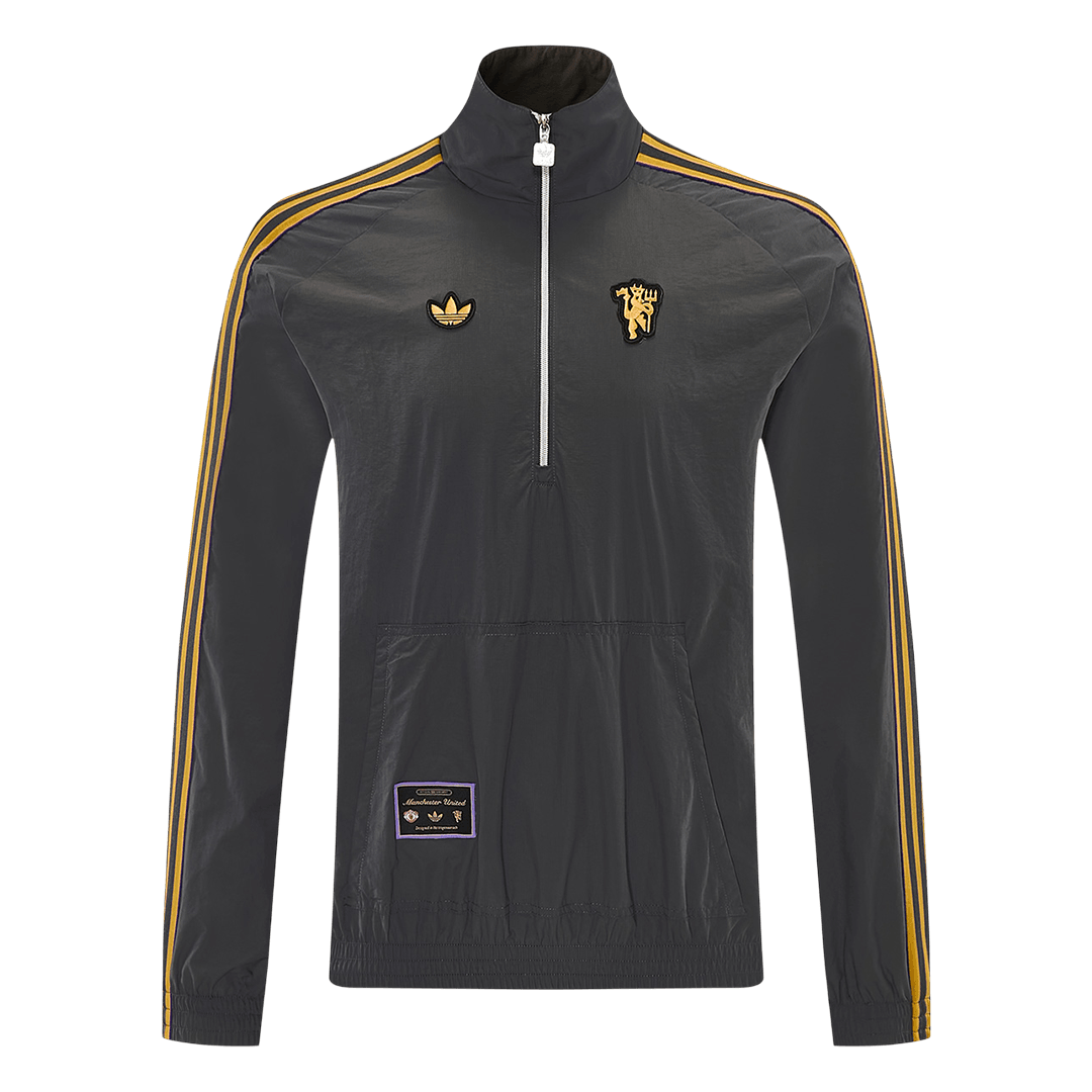 Manchester United Windbreaker Jacket 2026 - Gray