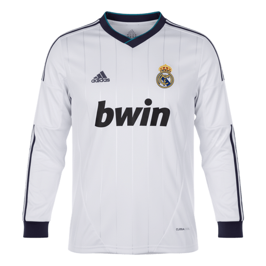 Retro Soccer Jersey Real Madrid Home Long Sleeve 2012/13