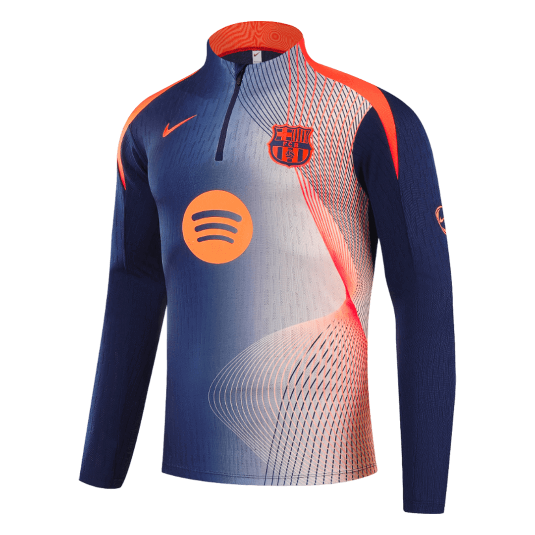 Barcelona 1/4 Zip Tracksuit 2025/26 Kids Black&Orange