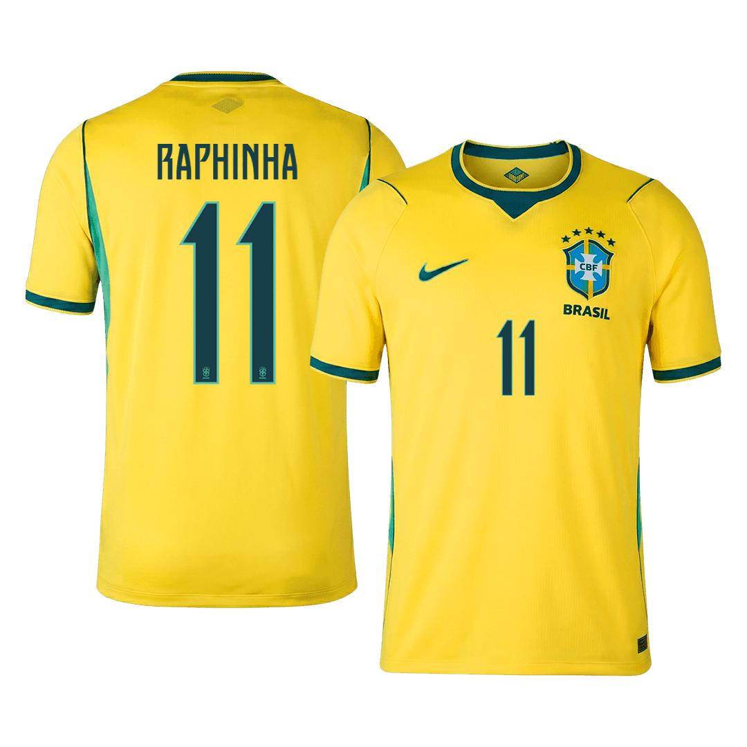 RAPHINHA #11 Brazil Home Soccer Jersey World Cup 2026
