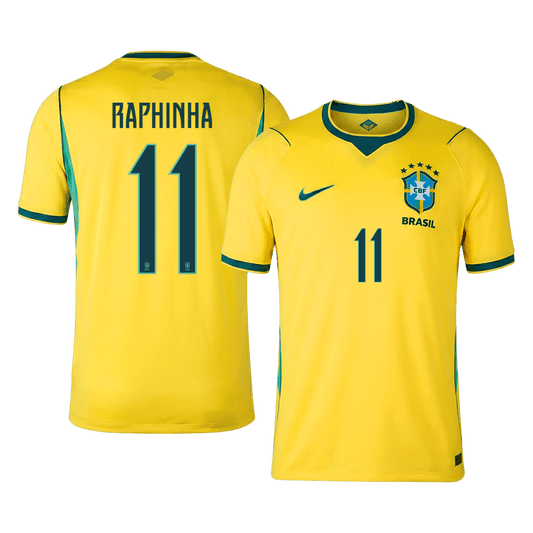 RAPHINHA #11 Brazil Home Soccer Jersey World Cup 2026