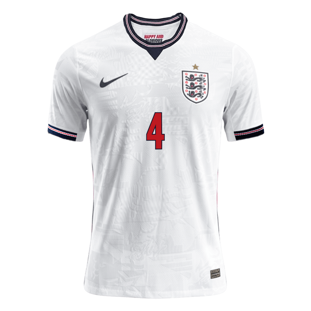 RICE #4 England Home Player Version Jersey World Cup 2026