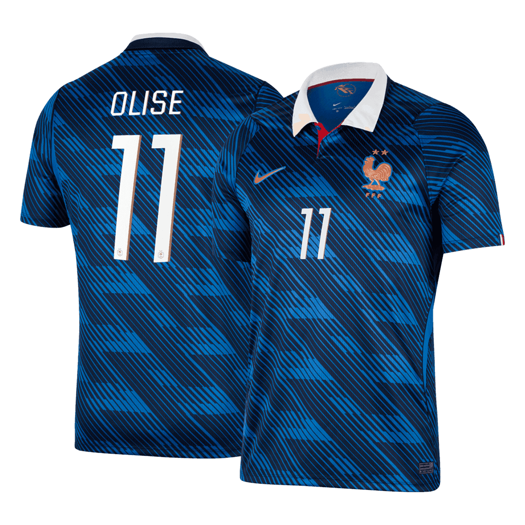 OLISE #11 France Home Soccer Jersey World Cup 2026