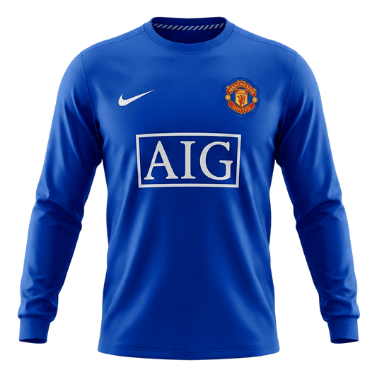Retro Soccer Jersey Manchester United Third Away Long Sleeve 2008/09