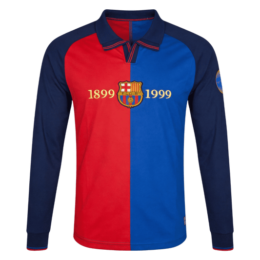 Retro Soccer Jersey Barcelona Home Long Sleeve 1999/00