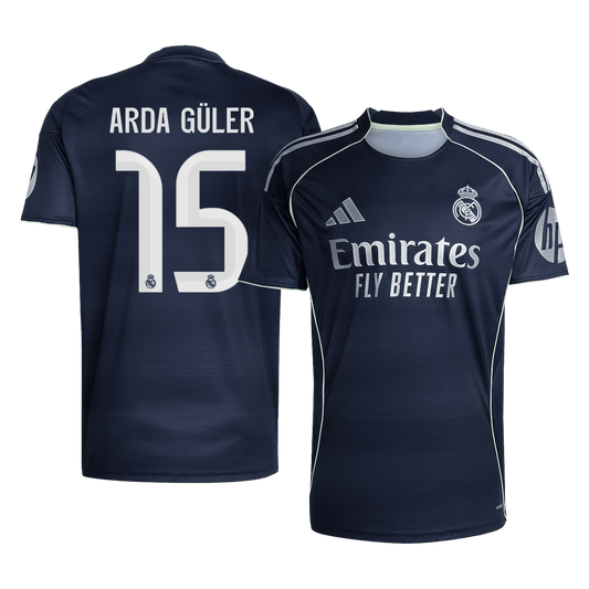 ARDA GÜLER #15 Real Madrid Away Soccer Jersey 2025/26