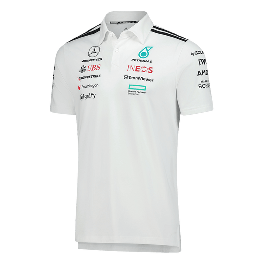 Mercedes AMG Petronas F1 2025 Team Polo White