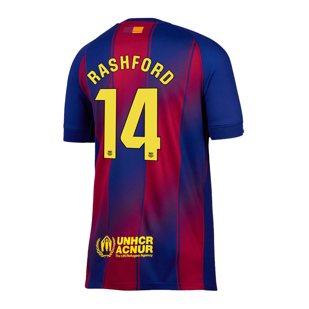RASHFORD #14 Barcelona Home Soccer Jersey 2025/26