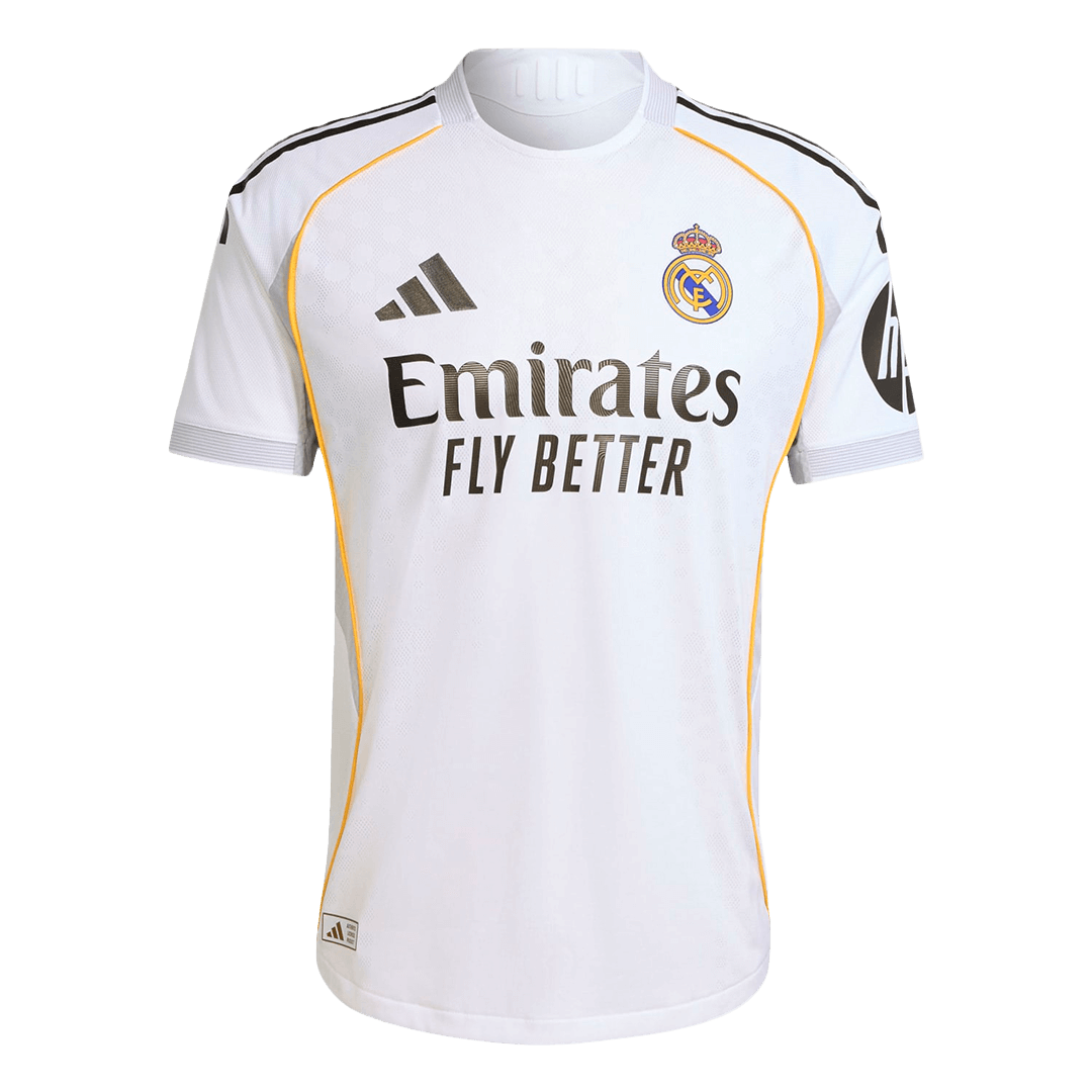 VALVERDE #8 Real Madrid Home Authentic Soccer Jersey 2025/26