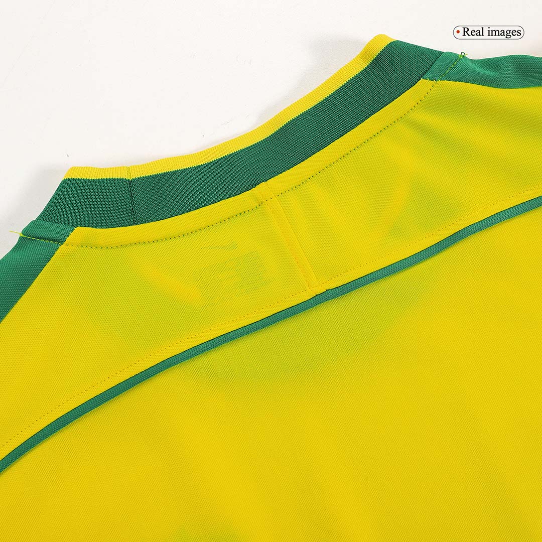 Retro Jersey RIVALDO #10 Brazil Home Soccer Shirt 1998 -World Cup