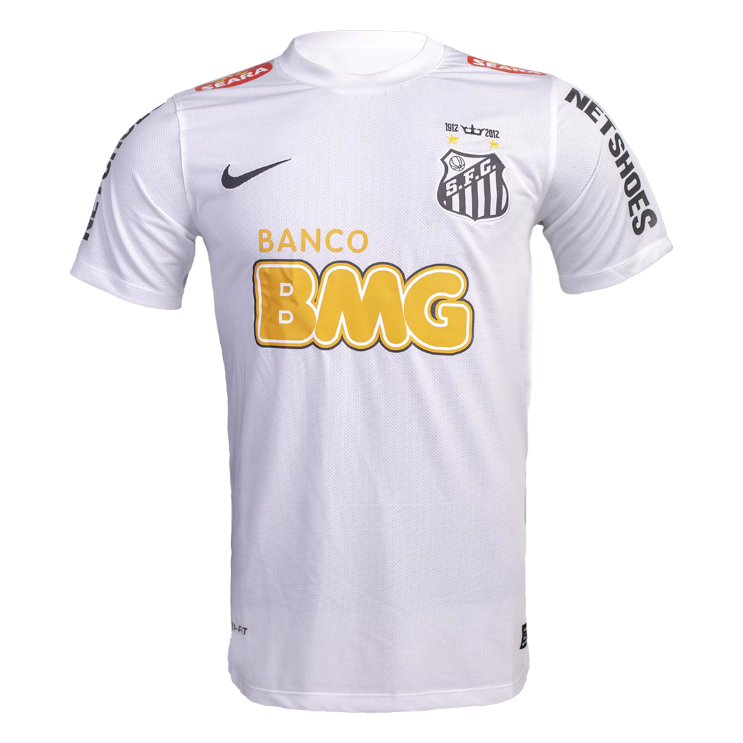 NEYMAR JR #11 Santos FC Retro Jersey Home Soccer Shirt 2012