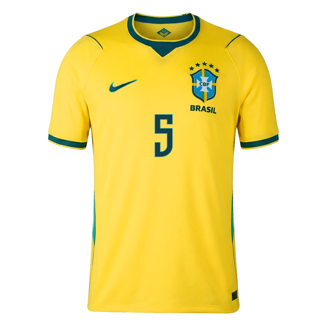 CASEMIRO #5 Brazil Home Soccer Jersey World Cup 2026
