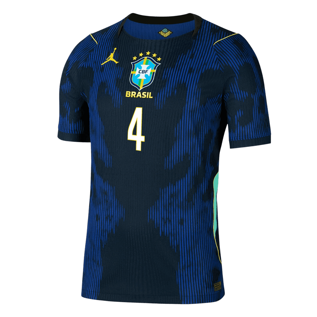 MARQUINHOS #4 Brazil Away Player Version Jersey World Cup 2026