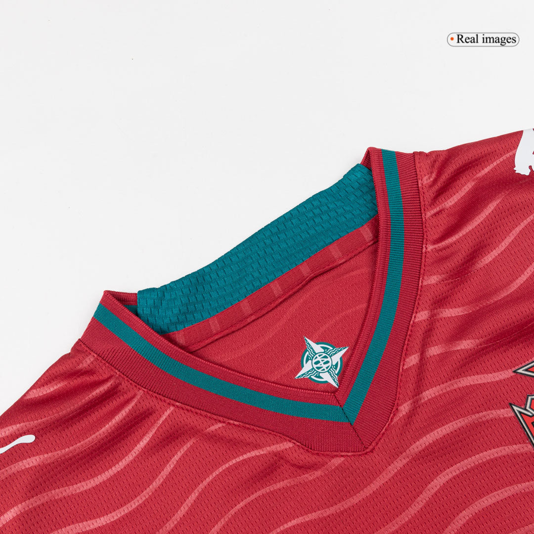 B. FERNANDES #8 Portugal Home World Cup Kids Soccer Jerseys Kit 2026
