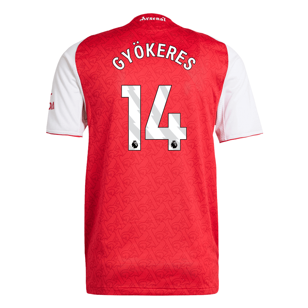 GYÖKERES #14 Arsenal Authentic Home Soccer Jersey 2025/26