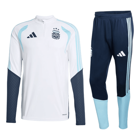 Kid's Argentina Zipper Sweatshirt Kit(Top+Pants) 2026 White