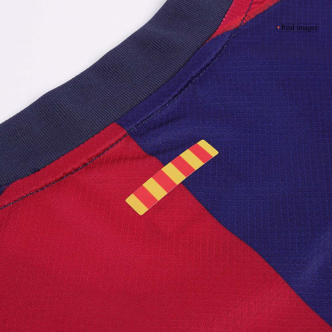 Barcelona Jersey RAPHINHA #11 Soccer Jersey Home 2024/25 Spotify Logo Without Text