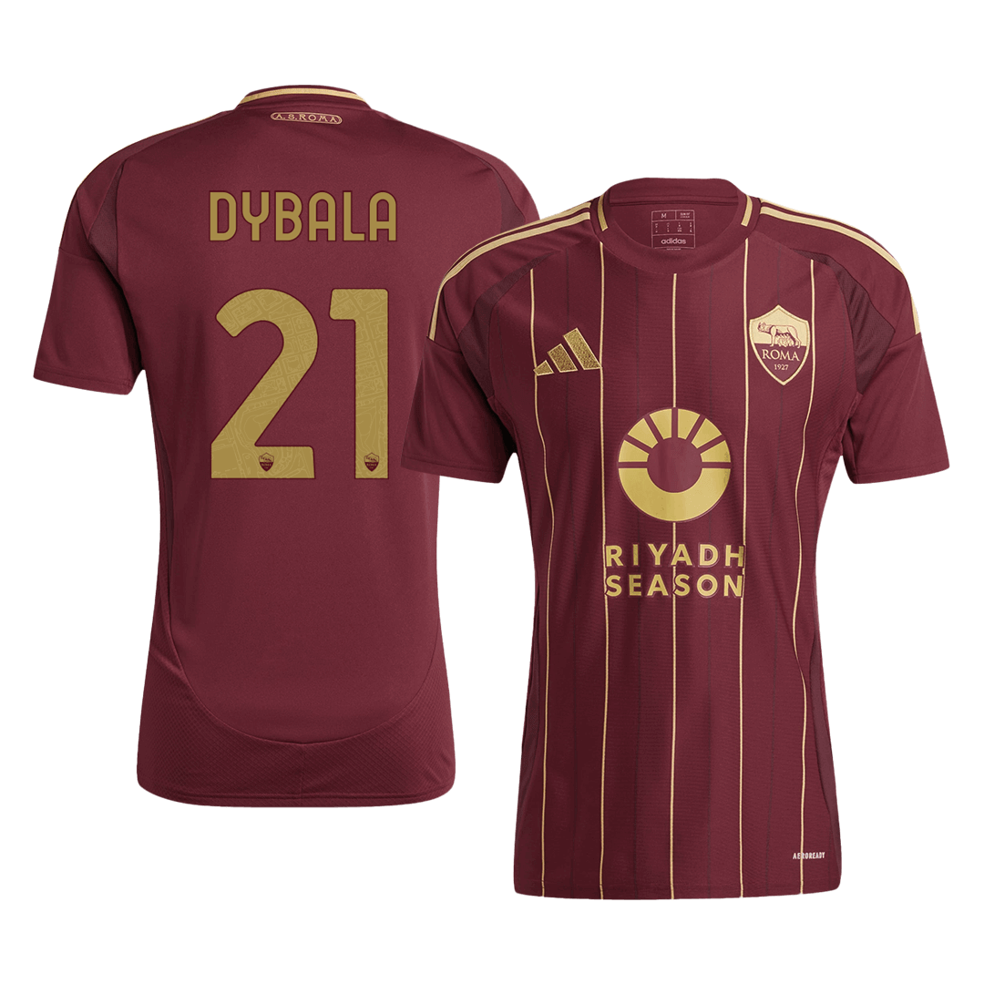 DYBALA #21 Roma Soccer Jersey Home Custom Shirt 2024/25