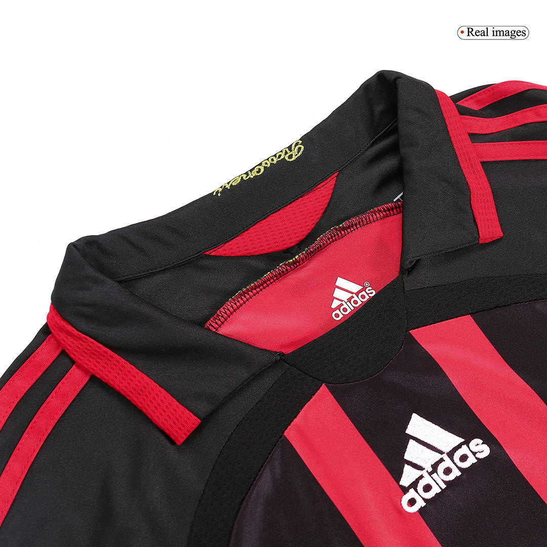 RONALDO #99 AC Milan Home Retro Long Sleeve Soccer Jersey 2006/07