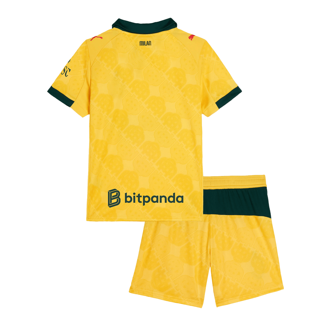 AC Milan Third Away Kids Soccer Jerseys Kit 2025/26