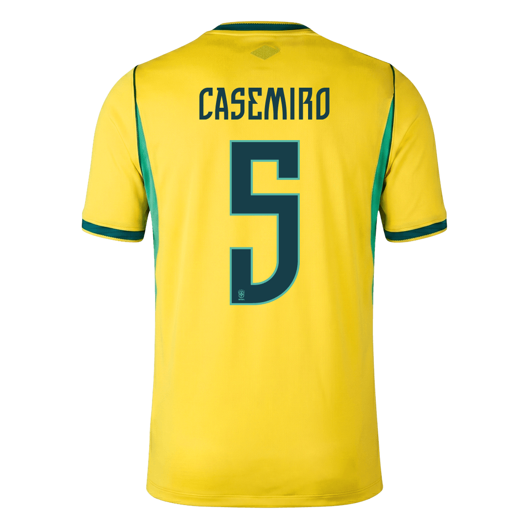 CASEMIRO #5 Brazil Home Soccer Jersey World Cup 2026