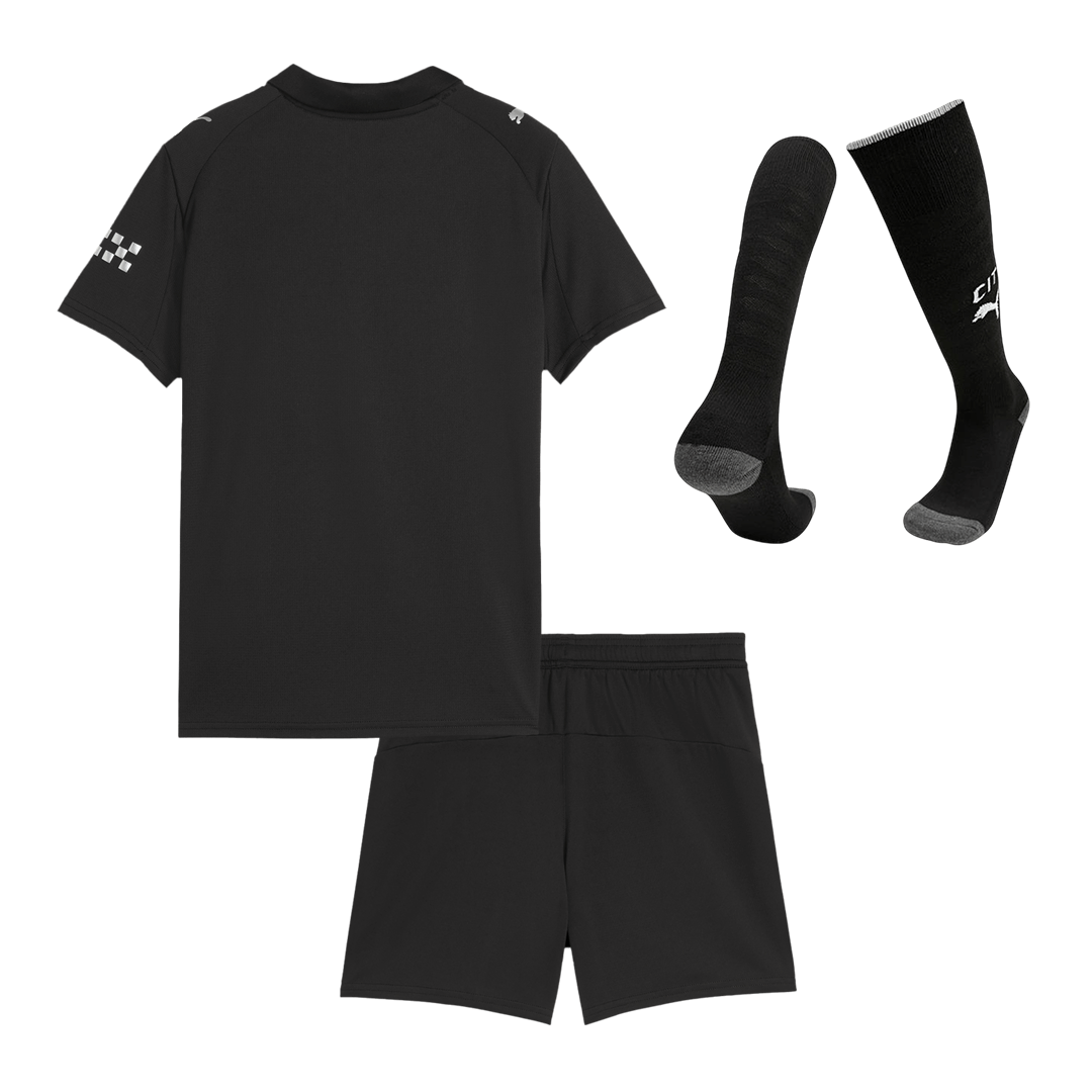 Manchester City Away Kids Soccer Jerseys Full Kit 2025/26