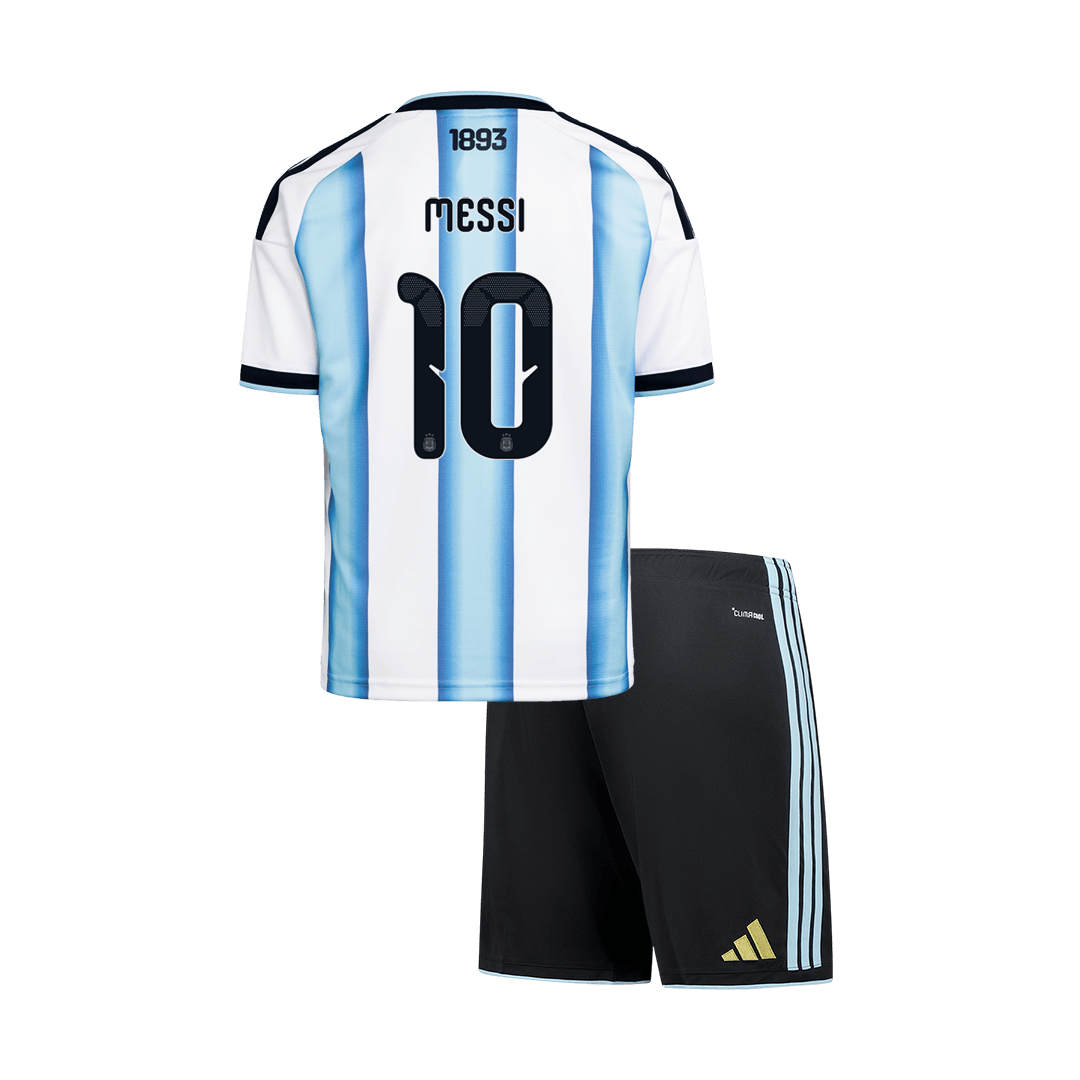 MESSI #10 Argentina Home World Cup Kids Soccer Jerseys Kit 2026