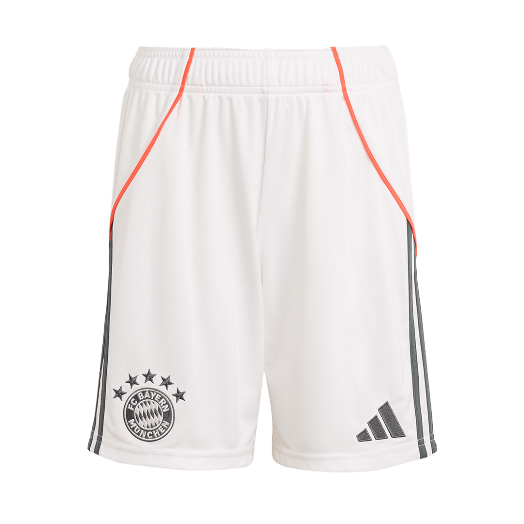 Bayern Munich Away Soccer Jersey Kit(Jersey+Shorts) 2025/26 White