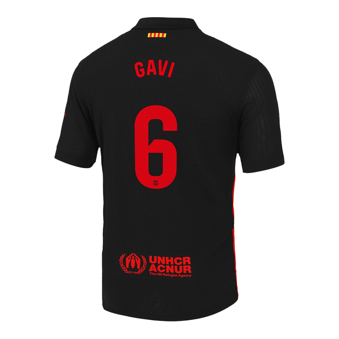GAVI #6 Authentic Soccer Jersey Barcelona Away Shirt 2024/25