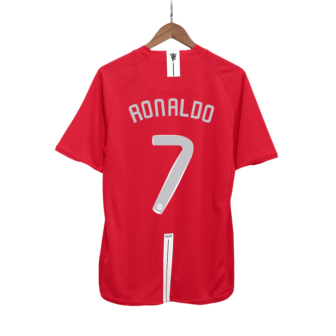 Retro Jersey RONALDO #7 Manchester United Retro Jersey Home Soccer Shirt 2007/08 - UCL Final