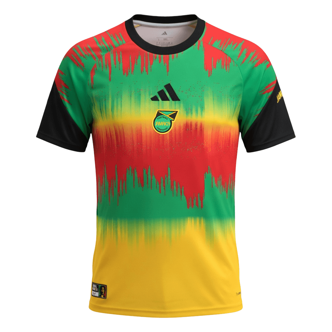 Jamaica Pre-Match Soccer Jersey World Cup 2026 Colorful