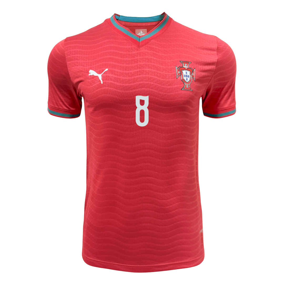 B.FERNANDES#8 Player Version Portugal Home Soccer Jersey World Cup 2026 Red