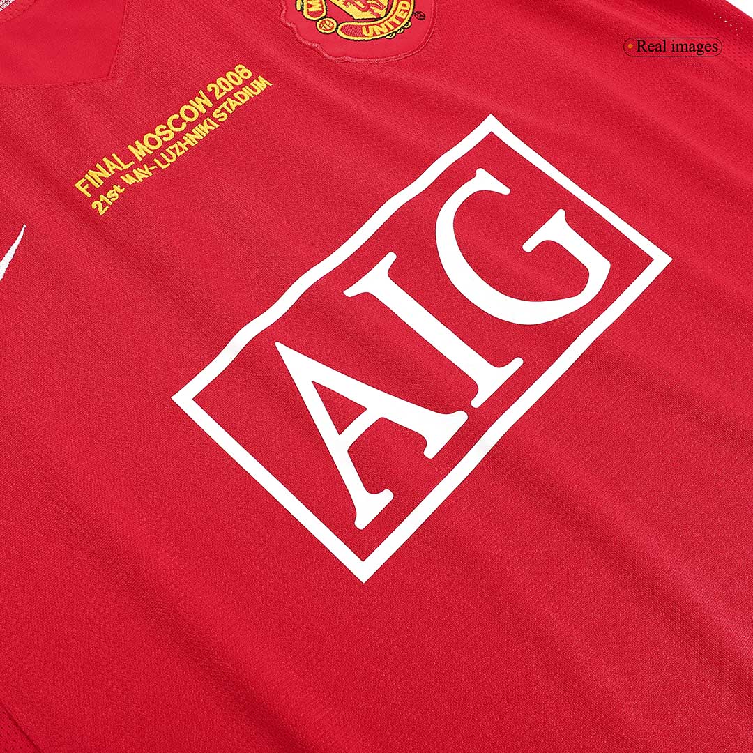 Retro Jersey RONALDO #7 Manchester United Retro Jersey Home Soccer Shirt 2007/08 - UCL Final