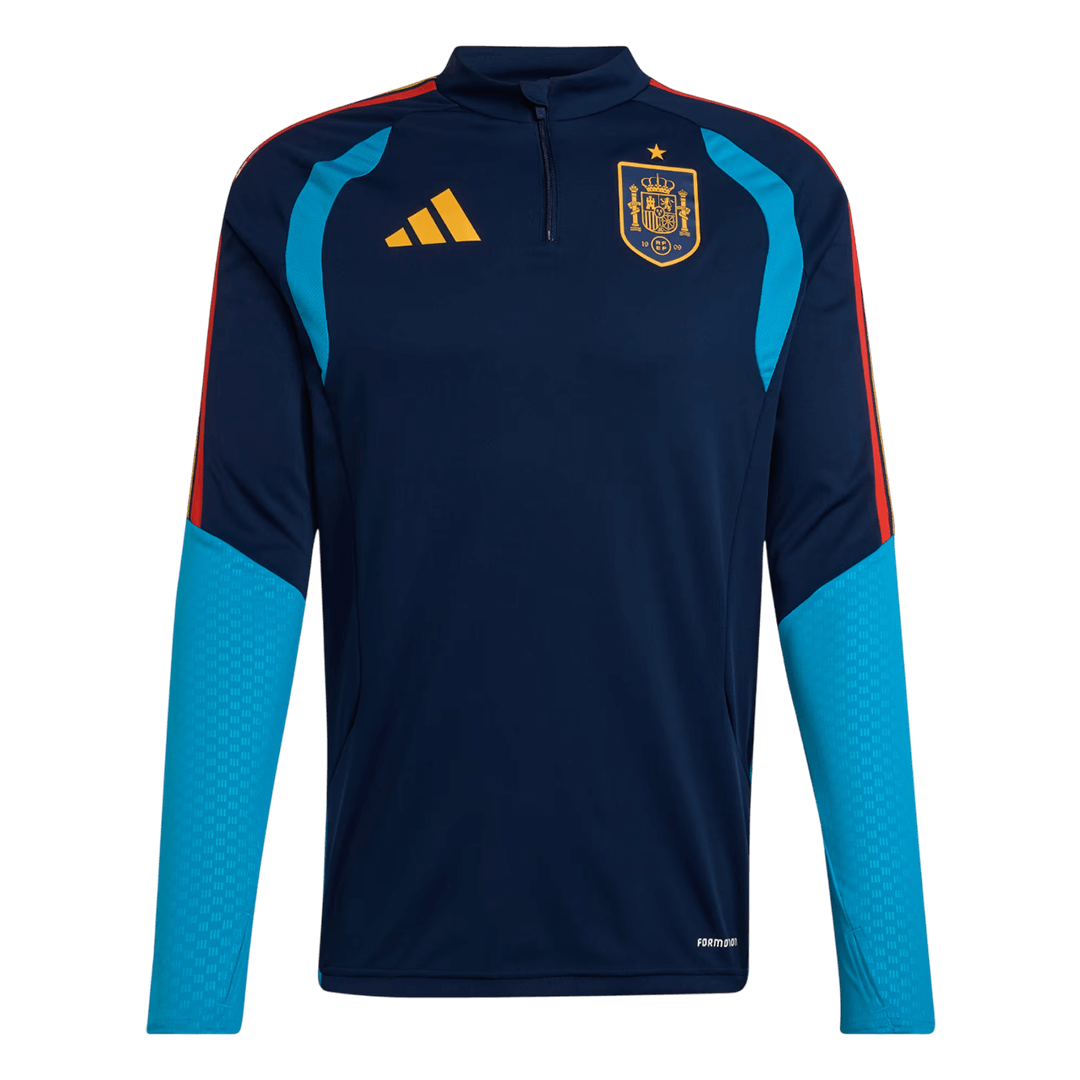 Spain 1/4 Zip Tracksuit 2026 Kids Navy