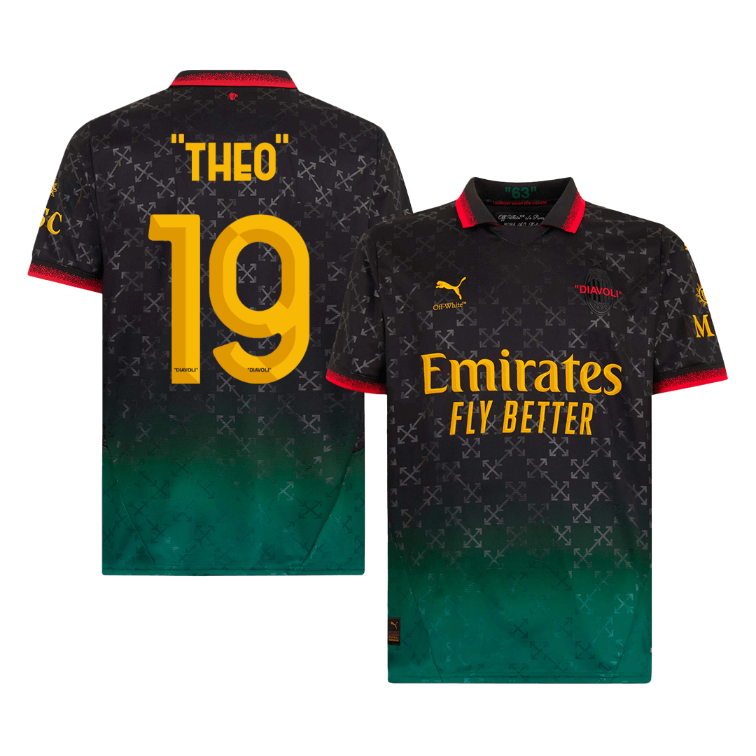 AC Milan THEO  #19 Fourth Away Soccer Jersey 2024/25